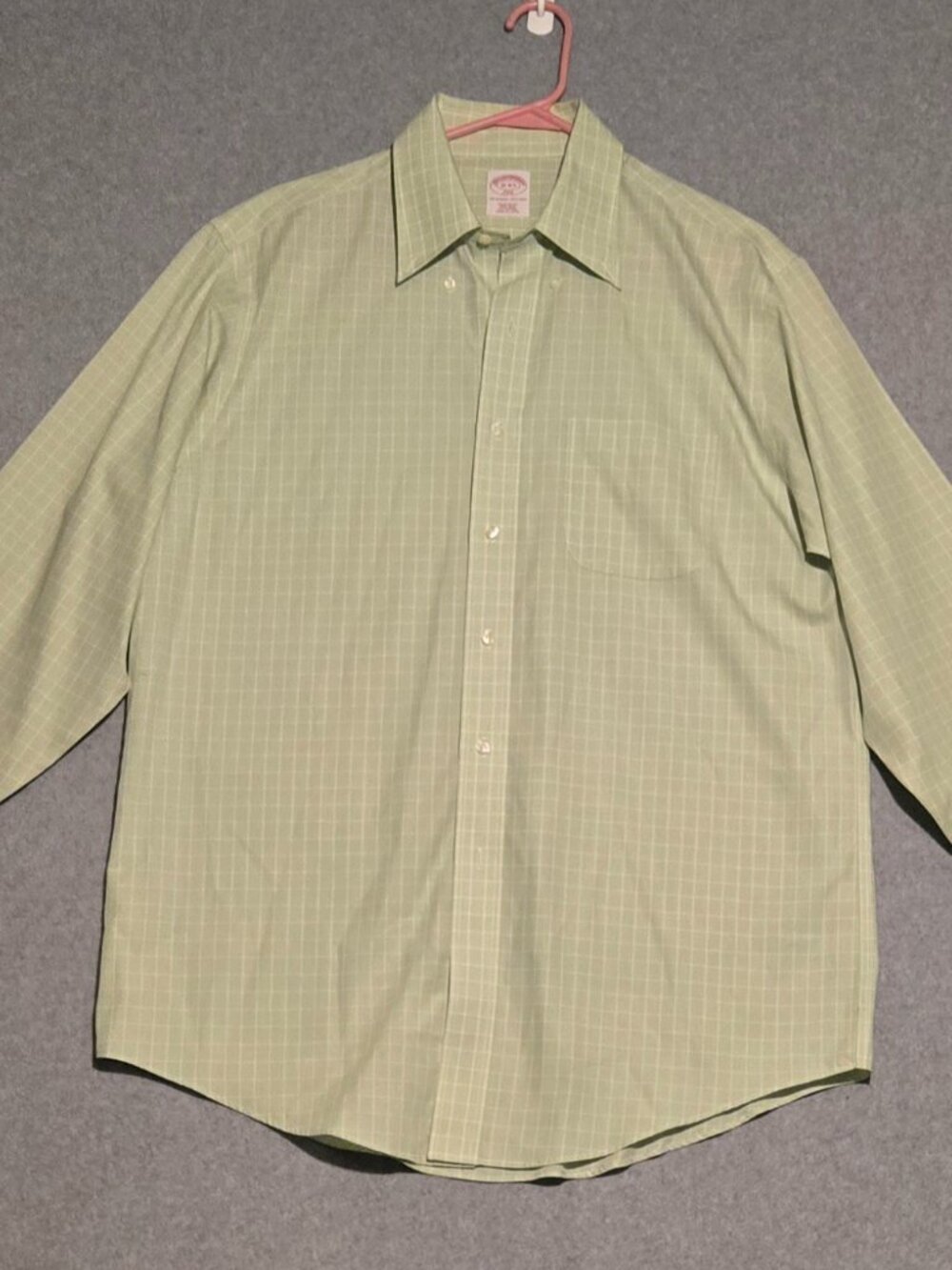 Brooks Brothers Light Green Button Down Shirt | Men’s 16 34/35: Medium/Large